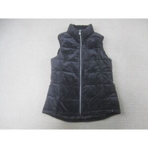 ZeroXposur Jacket Womens Small Black Sleeveless Puffer Vest‎ Full Zip Mock Neck
